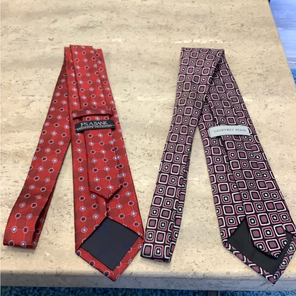 Geoffrey Beene & JoS. A. Bank Executive Collection silk necktie bundle deal.